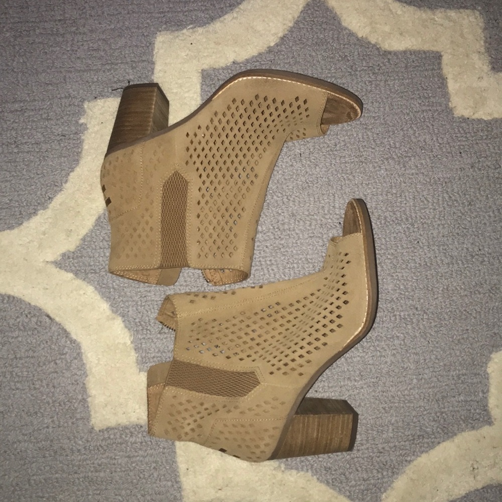 Toms peep toe booties